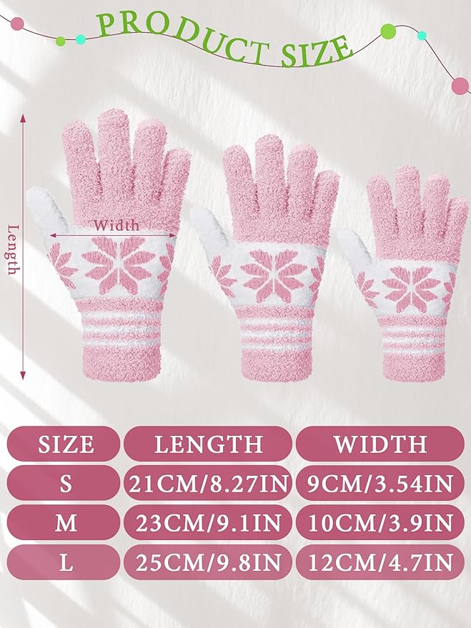 Patelai 3 Pairs Microfiber Plant Dusting Gloves Leaf Cleaning Gloves for Indoor Plants, Blinds, Furniture, House(Large,Snowflake Yellow, Pink, Blue, White)