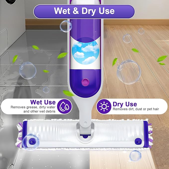 32 Count Disposable for Swiffer Power Mop Pads, 5X Cleaning Power Mop Refills, Replacement Floor Cleaning Refills, Non-Washable & Unscented for Floor Surface Cleaning