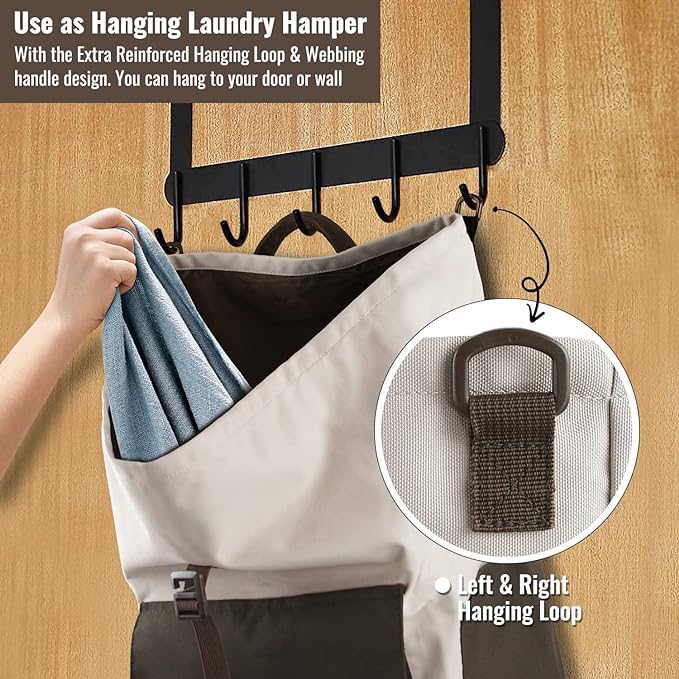 Laundry Bag Backpack, 125L Extra Large Travel Laundry Bags with Shoulder Straps, Adjustable & Extendable Design, Laundry Hamper Bag with 3 Pockets for Laundromat, College, Travel, Camping