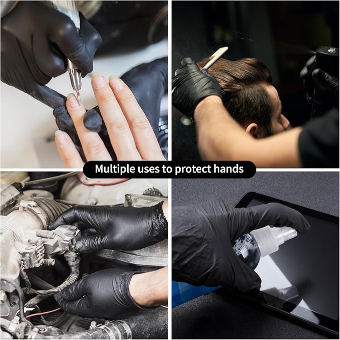 PEIPU Vinyl Disposable Gloves,Powder Free,Cleaning Service Gloves, Latex Free