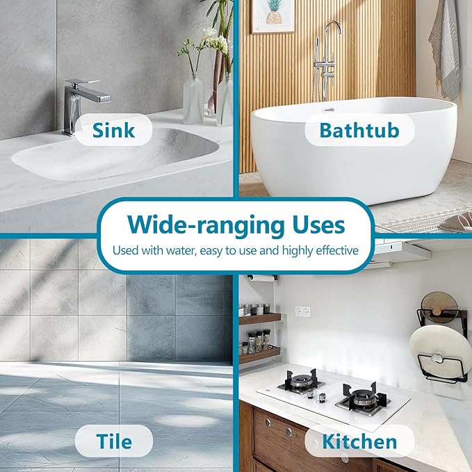 Toilet Bowl Cleaner Powder - Self-Activating Toilet Cleaner for Stubborn Stains & Limescale, Deep Cleaning Foam with Daylily Fragrance, Safe Toilet Cleaning Supplies (4 Packs × 3 oz)