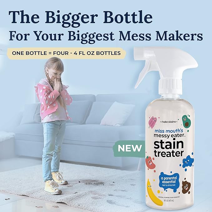 Miss Mouth's Messy Eater Stain Treater - 2 Pack Stain Remover Spray and 16oz Bottle