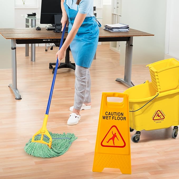 Matthew Cleaning Heavy Duty Mop Head Commercial Replacement for General and Floor Cleaning , Wet Industrial Blue Cotton Looped End String Head Refill (Pack of 3) Green