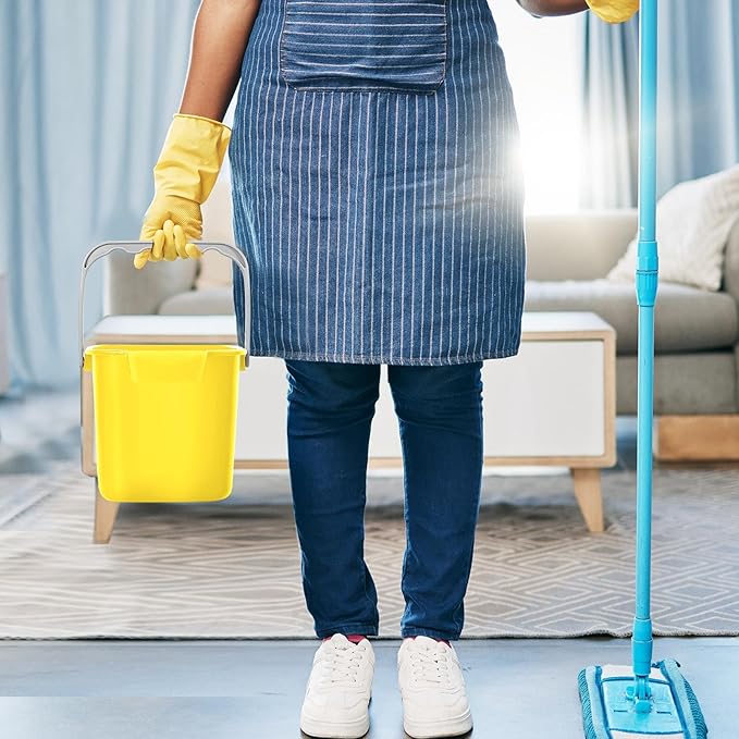 Irenare 16 Pcs Sanitizing Bucket 3 Quart Cleaning Pail Small Detergent Square, Spout and Handle Plastic Utility Sanitizer Buckets for Restaurant Kitchen Home Offices (Multicolor)