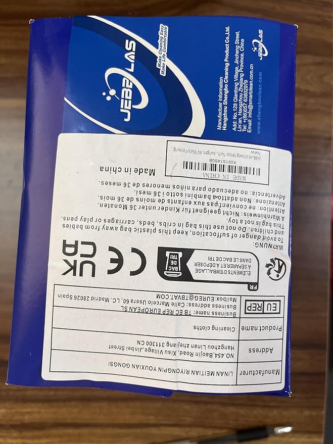 JEBBLAS Disposable Mop Cloth Dry Sweeping Pad for Flat Mop Sweeping Cloths Multi Surface Refills, 60 Pcs/Pack