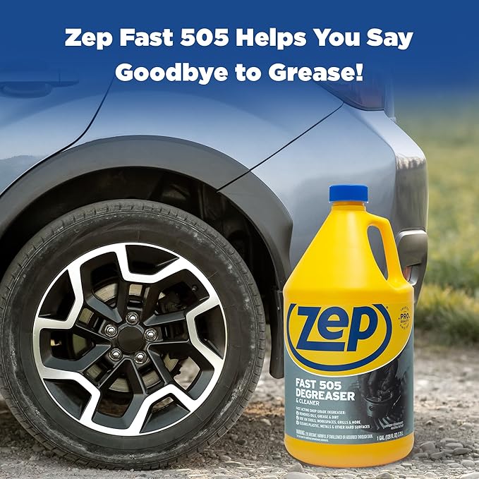 Zep Fast 505 Cleaner and Degreaser - 1 Gallon - ZU505128 - Great for Grills, Plastics, Metal, and More! (4)