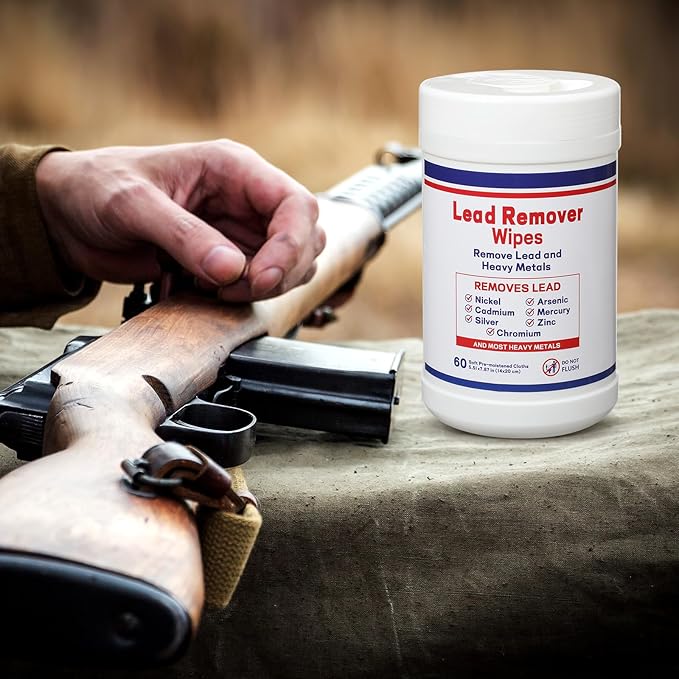 Nuanchu 1 Pack Lead Remover Wipes for Shooting 60 Count Per Canister Hand & Surface Cleaning Wipes Effectively Removes Lead, Dust, Oil & Grime Disposable Wipe for Mechanics Construction Diy (Classic)