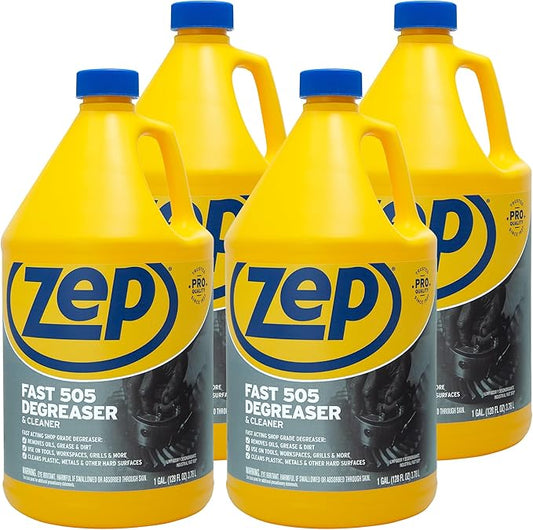 Zep Fast 505 Cleaner and Degreaser - 1 Gallon - ZU505128 - Great for Grills, Plastics, Metal, and More! (4)