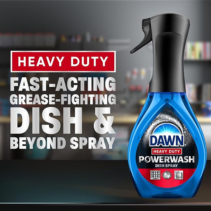Dawn Powerwash Heavy Duty Dish Spray All-Purpose Cleaner and Degreaser, 64oz, 1 Starter Kit + 3 Refill