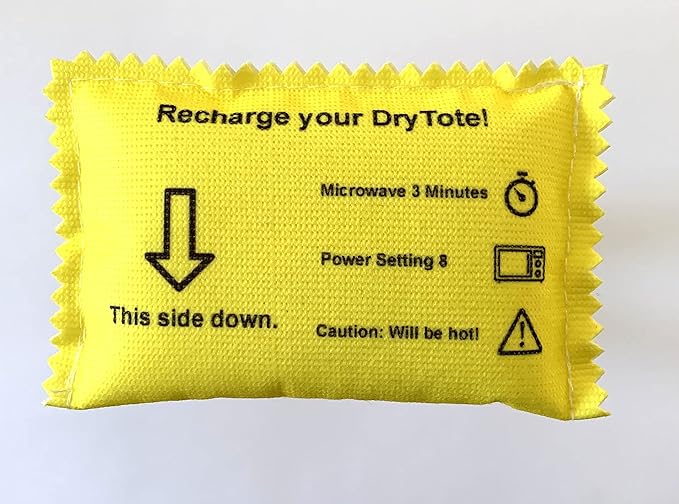 100g Rechargeable Desiccant Pack of 5 - Moisture Absorbing Bag - Silica Gel Desiccant Dehumidifier for Storage Bins and Totes