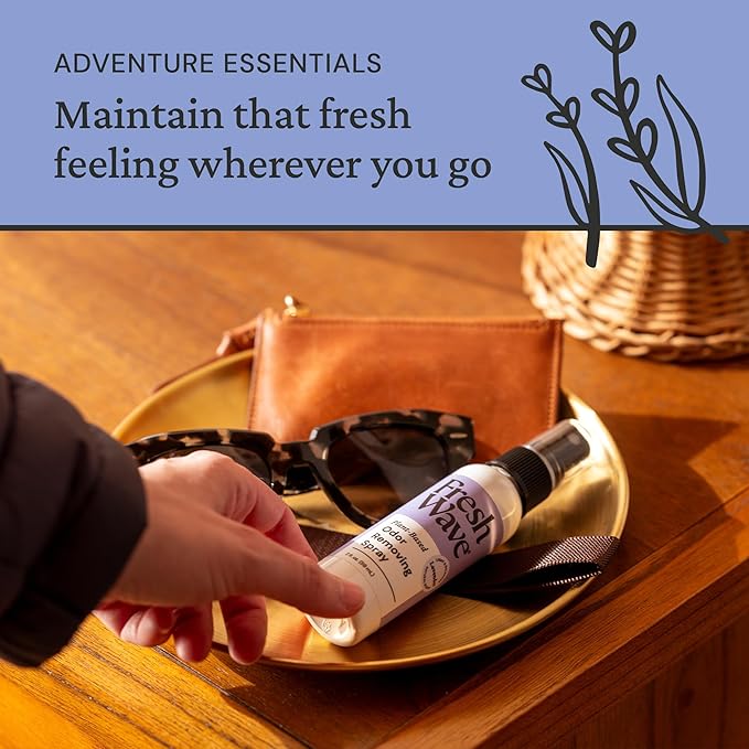 Fresh Wave Lavender Scent Odor Eliminator Spray & Air Freshener, 2 fl. oz. Travel Size (Pack of 2)