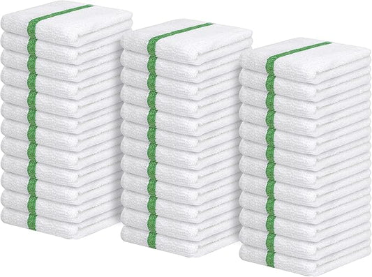 Avalon Towels Terry Bar Mop Towels (Value Pack of 36) Size 16"x19" – Absorbent and Durable, Multipurpose Cleaning Rags, Cotton Cleaning Cloths, Terry Cloth Rags, Reusable Shop Rag