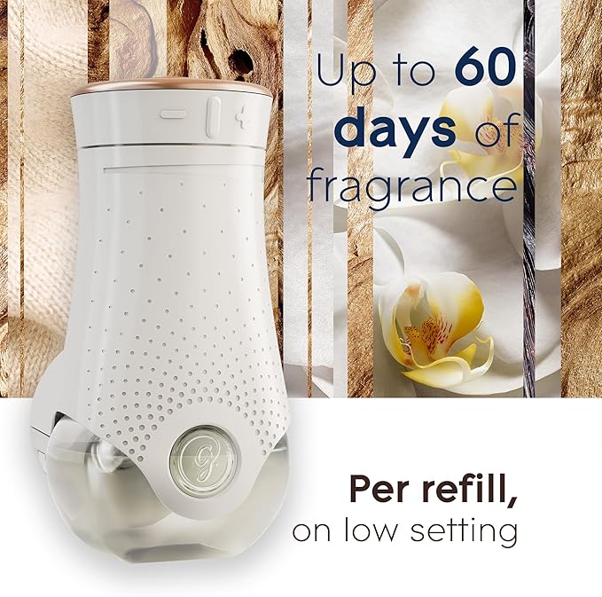 Glade PlugIns Refills Air Freshener, Scented and Essential Oils for Home and Bathroom, Sheer Vanilla Embrace, 3.35 Fl Oz, 5 Count