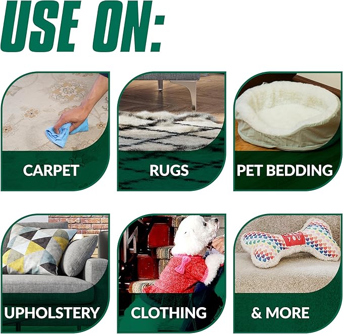 Simple Green Bio Dog Active Stain & Odor Remover - Enzyme Cleaner & Stain Remover for Carpet, Rugs & Fabric – eliminates Urine Odor (32 oz Spray & 1 gal Refill)