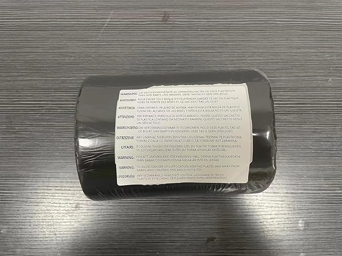 O2frepak 13 Gallon Multipurpose Tear-Resistant Trash Bags,Heavy Duty,Tastless and Black Garbage Bags (100 Count,60x80cm)