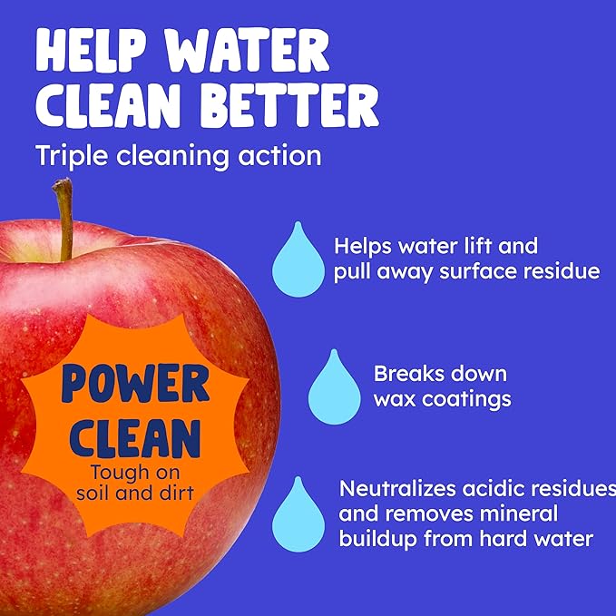 Originally Yellow USA Made All-Purpose Fruit And Vegetable Wash | Food-Grade Fruit and Veggie Wash With No Aftertaste | Powerful Cleaning & Safe Ingredients | Plant-Derived Produce Cleaner | 2 lb