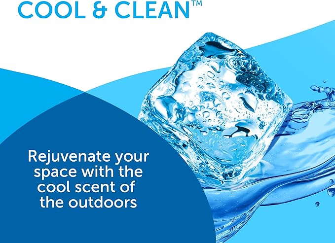 Bright Air 14 oz. Super Odor Eliminator, For Medium-Size Spaces, Cool & Clean Scent, Case of 6,Air Freshener, Natural Essential Oils, Lasts Up to 90 Days Each