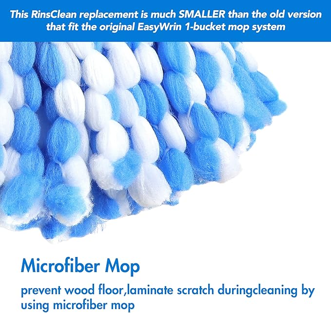 3 Pack Mop Replacement Heads for O-Ceda RinseClean Spin Mop, Microfiber Spin Mop Refills, Easy Cleaning Mop Head Replacement Refill