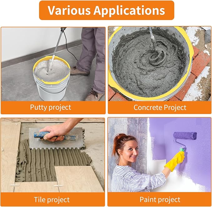 5 Gallon Silicone Bucket Liner - Reusable Measuring Mixing Liner for Concrete, Mortar, Grout, Paint - Food Grade Non-Stick with Measurement Marks - Easy to Clean & Durable (Yellow)