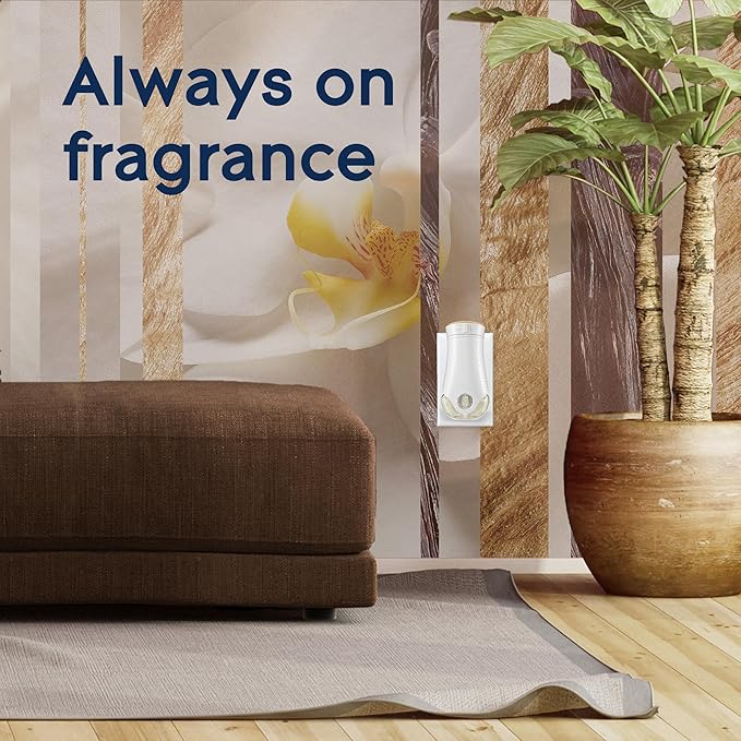 Glade PlugIns Refills Air Freshener, Sheer Vanilla Embrace, Scented and Essential Oils for Home and Bathroom, 0.67 Fl Oz, 10 Count