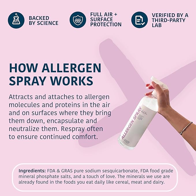 Allergen Spray Concentrate 2 Pack | Use Your Own Bottle | Over 64oz Total