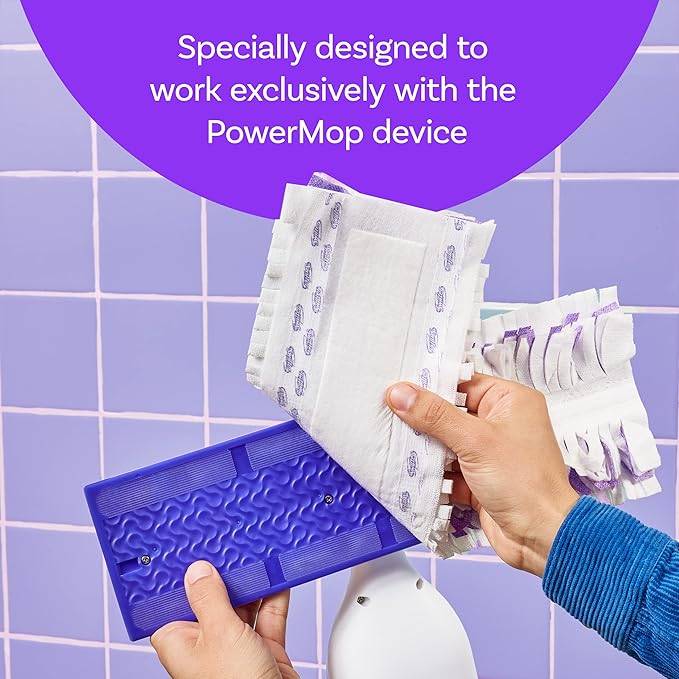 Swiffer PowerMop Multi-Surface Refill Pack for Floor Cleaning, Includes 5 Mopping Pad Refills, 1 Cleaning Solution with Lavender Scent (Pack of 2)