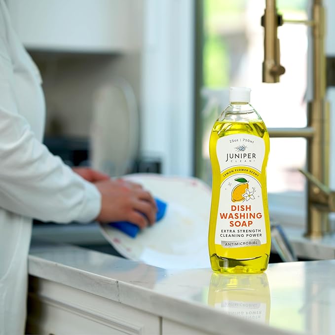 Dish Soap, Lemon Scent, Liquid Dish Washing Soap Squeeze Bottle 25 Fl Oz (Pack of 1)