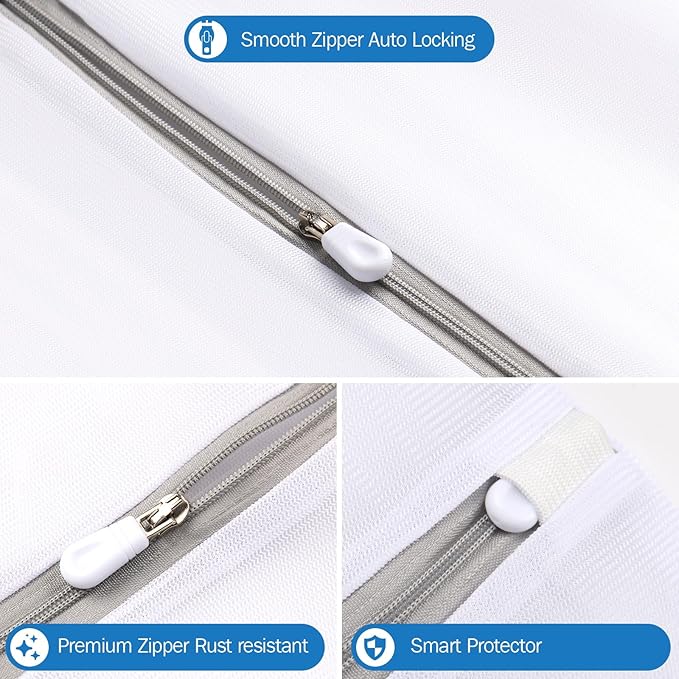 5Pcs Laundry Bags Mesh Wash Bags, Delicate Laundry Bags for Clothes, Hosiery, Underwear, Bed linen - 5 Size