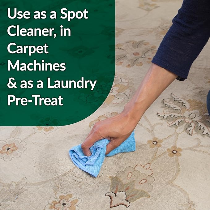 Simple Green Bio Dog Active Stain & Odor Remover - Enzyme Cleaner & Stain Remover for Carpet, Rugs & Fabric – eliminates Urine Odor (32 oz Spray & 1 gal Refill)