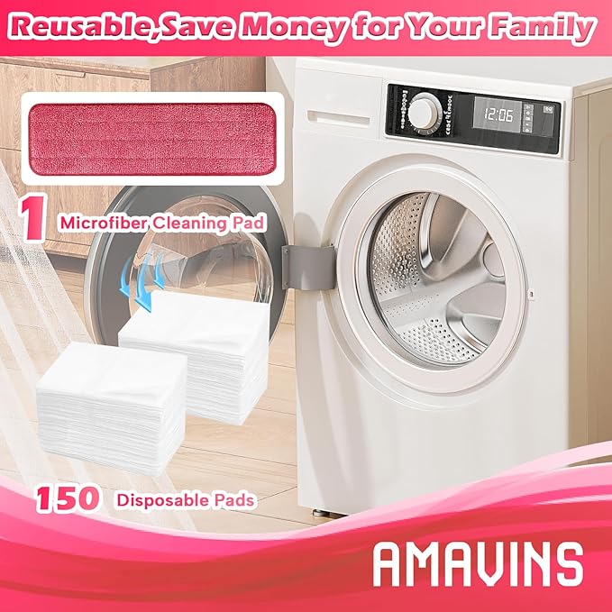 3 Pack Microfiber Cleaning Pads with All Bona Mop, Reusable Microfiber Mop Pads for 18 Inch Mop, Hardwood Floor Replacement Cleaning Mop Pads, Machine Washes