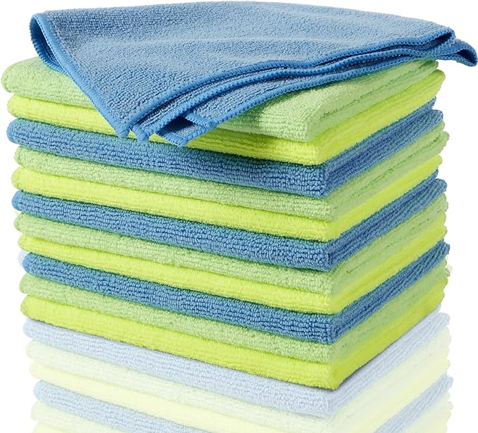 Zwipes 735 Microfiber Towel Cleaning Cloths, 12 Pack