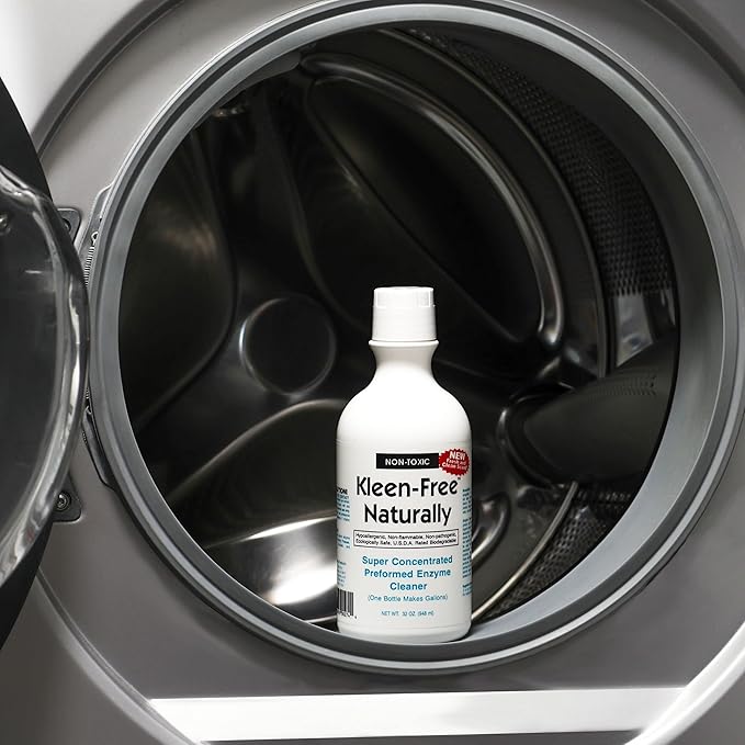 Naturally Preformed Enzyme Cleaner, Enzyme Solution, Multi-Purpose Cleaner, Laundry Additive and More - Concentrate - Fresh and Clean Scent - 32oz