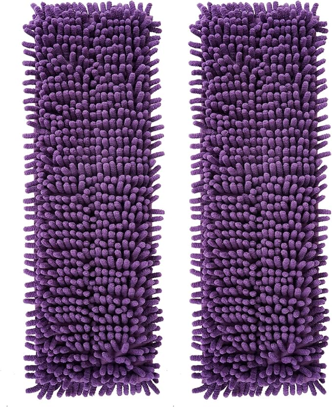 2 Pack Pet System Microfiber Sweeping Pad for Bona Mops, Reusable Pet Replacement Mop Pad for Multi-Surface Floors, 18 Inch Washable Cleaning & Dusting Pads, Attracts & Picks Up Pet Hair