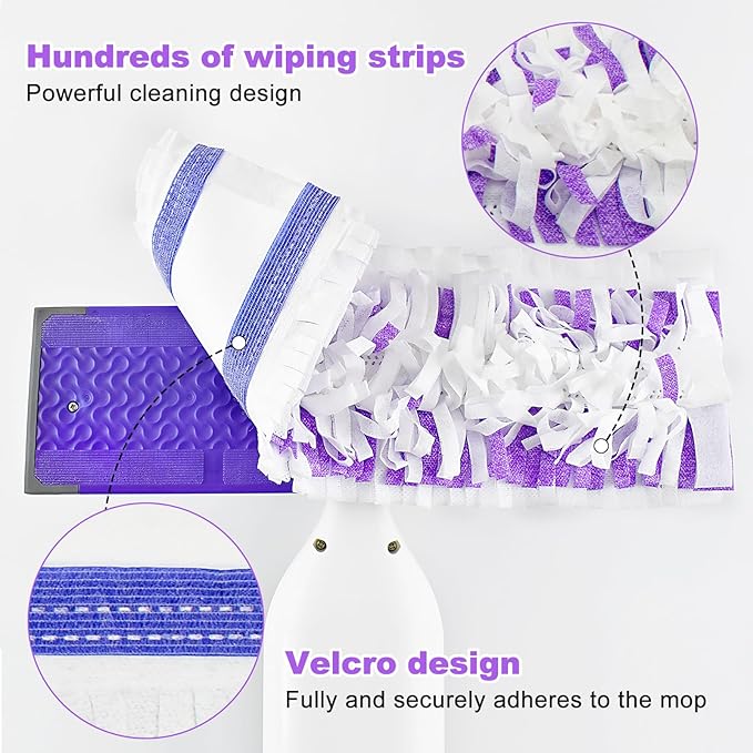 30 Pack Valuable Disposable Mopping Pad Refills Compatible with Swiffer PowerMop, Power Mop Refill Pads Replacements for Swiffer Power Mop Spray Mop Dry&Wet Pads Refills for Multi-Surface Floor Clean