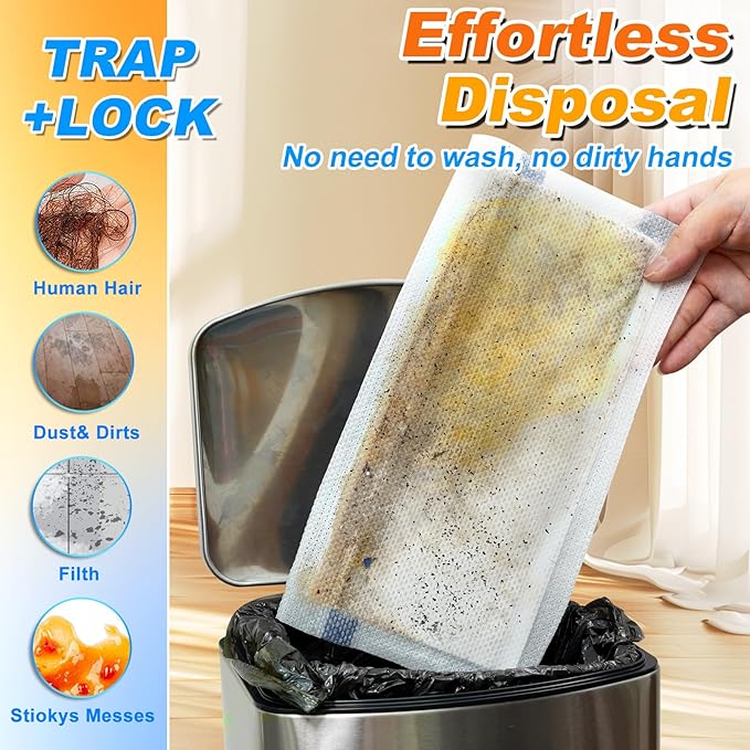 Mopping Pad Refill Compatible with Swiffer Wet Jet Mop Disposable Wet Jet Mopping Pads for All Purpose Multi-Surface Hardwood Floor Cleaning Thickness & Absorbent, 24 Count