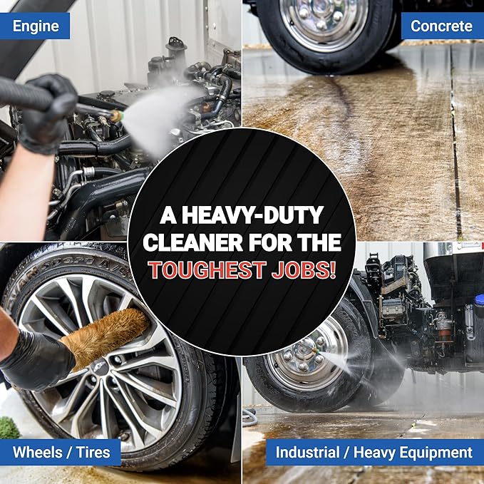 AIM Chemicals Purple Dragon Heavy Duty Degreaser – For Cars, Trucks, Equipment, and Concrete. Powerful wheel & tire cleaner for industrial use & car detailing. Compatible with wheel brush - 5 Gal