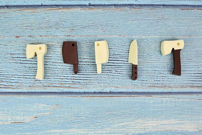 Halloween Chocolate Molds Knife Silicone Candy Molds 3pcs for Resin, Soap, Ice, Fondant, Cupcake Decoration