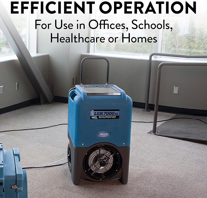 Dri-Eaz LGR 7000XLi Commercial Dehumidifier with Pump F412, 29 Gal, Industrial Dehumidifier