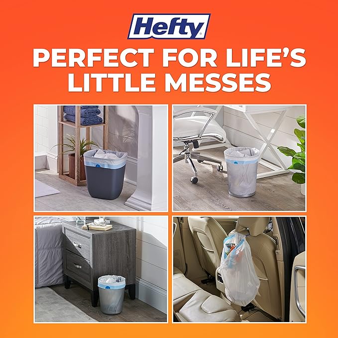 Hefty Small Trash Bags, Fabuloso Scent, 4 Gallon, 34 Count