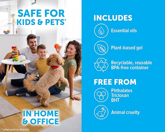 Bright Air 14 oz. Super Odor Eliminator, For Medium-Size Spaces, Cucumber Water & Fresh Melon Scent, Case of 6, Odor Eliminator & Air Freshener, Natural Essential Oils, Lasts Up to 90 Days Each