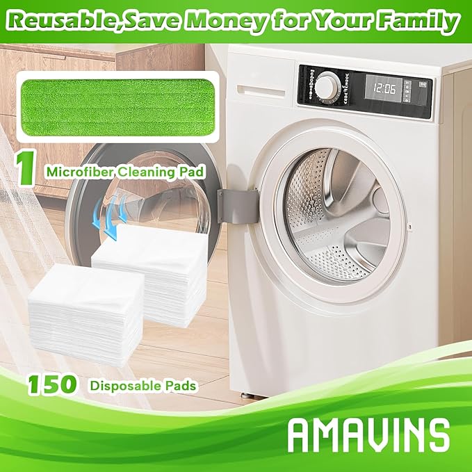 3 Pack Microfiber Cleaning Pads with All Bona Mop, Reusable Microfiber Mop Pads for 18 Inch Mop, Hardwood Floor Replacement Cleaning Mop Pads, Machine Washes