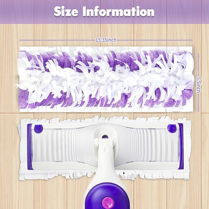 12PCS Disposable Mopping Pads Refills for Swiffer PowerMop,Replacement with Swiffer Power Mop Refills for Swiffer Power Mop Pads Multi-Surface for Floor Cleaning