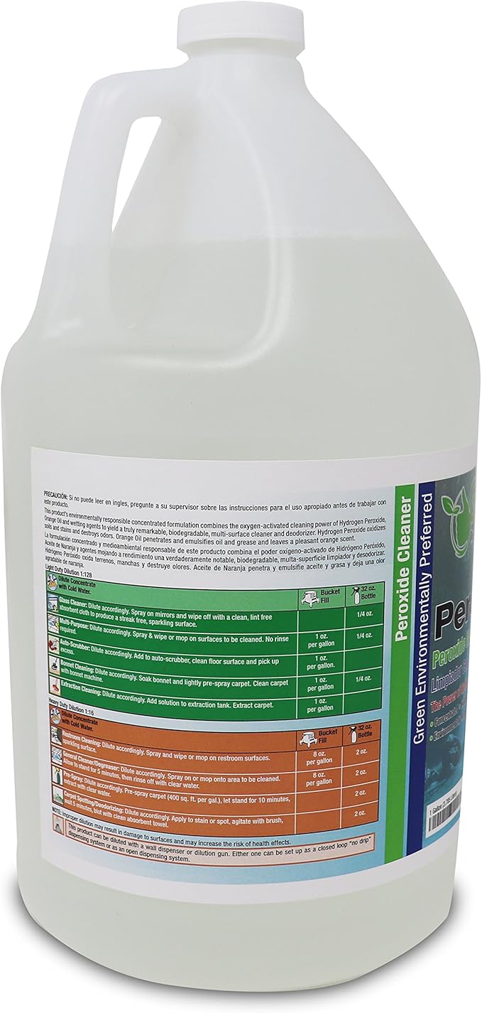 All Purpose Hydrogen Peroxide Cleaner with Citrus Fragrance [ Ultra Concentrated ] Makes 16 Gallons Ready To Use (1 Gallon)