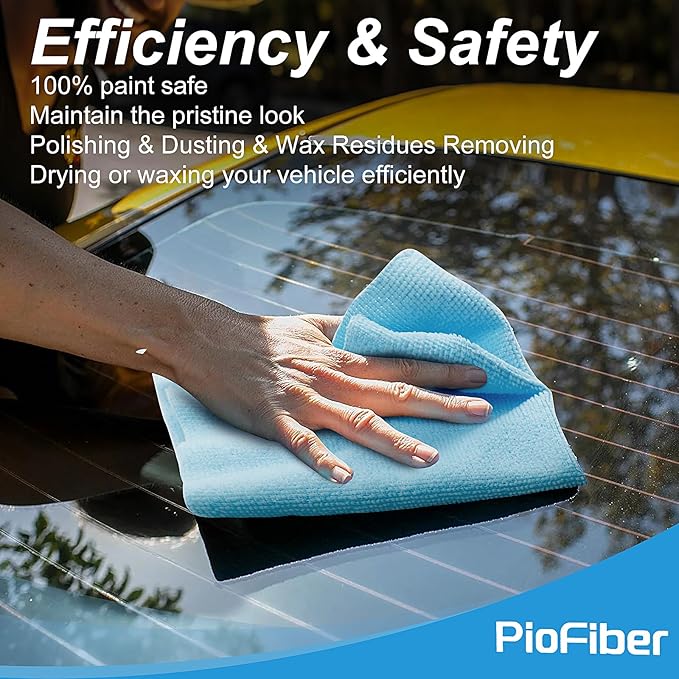 Shop Towels – 150 Pack Edgeless Microfiber Cleaning Cloths, Reusable Lint-Free Towels for Garage, Car Detailing, Kitchen & Glass – Ultra Absorbent Quick Dry Rags, 12"x12"