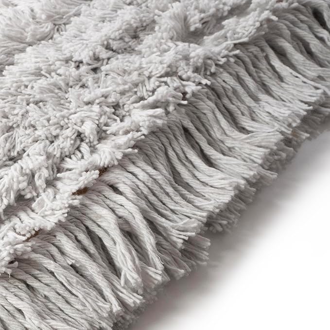 Commercial Dust Mop – 48” Floor Sweeper for Tiles, Hardwood, and Laminate Floors, with Aluminum Broom Handle, Reusable Duster Head - Complete with Cleaning Cloth