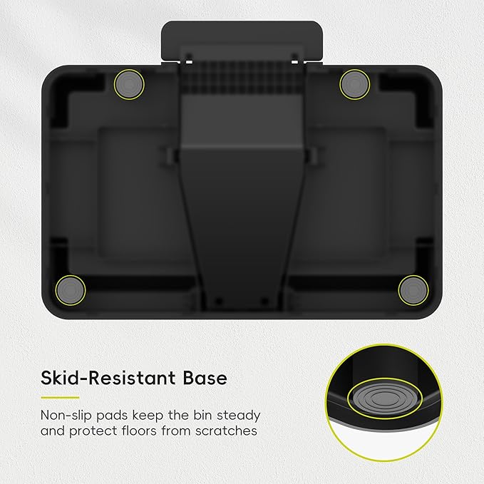 EKO EcoCasa II 36L+24L Dual Trash Can with Recycle Bin, Stainless Steel Garbage Can with Lid, Deodorizer Compartment, Odor-Proof and Fingerprint Resistant