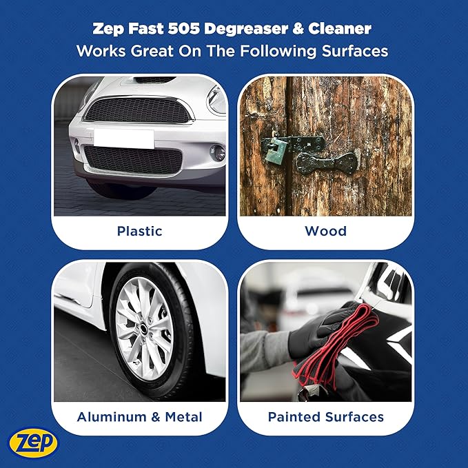 Zep Fast 505 Cleaner and Degreaser - 1 Gallon - ZU505128 - Great for Grills, Plastics, Metal, and More! (4)