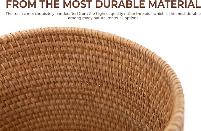 KOLWOVEN Mini Trash Cans, Mini Storage Bin Table, Desk Trash Can Mini, Narrow Trash Can Bathroom, Slim Garbage Can, Small Waste Basket, Desktop Trash Can