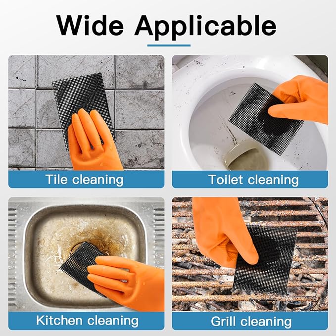 Toilet Cleaner Hard Water, 2024 Newly Upgraded Toilet Cleaning Screens Hard Water Remove Pads for Stain Calcium Deposits Scrubber(30PCS)