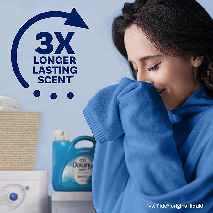 Downy Fabric Softener Liquid, Clean Breeze Scent, 140 fl oz, 190 Loads